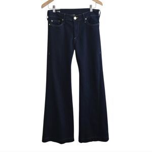 True Religion Jessie Mid-Rise Flare Jeans In Dark Wash. Size 27